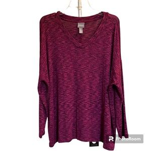 Chico’s fuchsia lightweight sweater size 2 medium